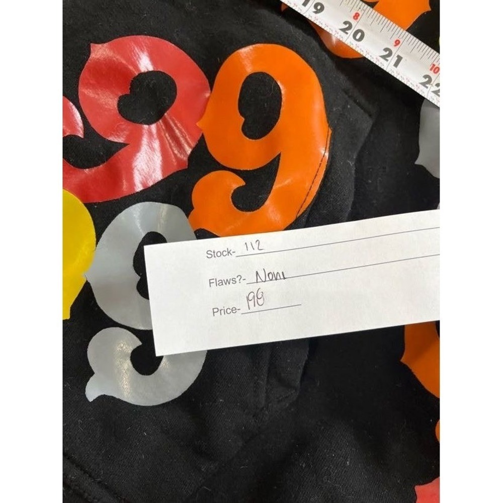 Vintage Gino Green Global 999 Hoodie Y2K Hip Hop AOP Black 3XL Rhinestone GGG - Picture 7 of 7